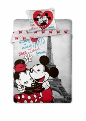 Povlečení Mickey and Minnie v Paříži DISNEY